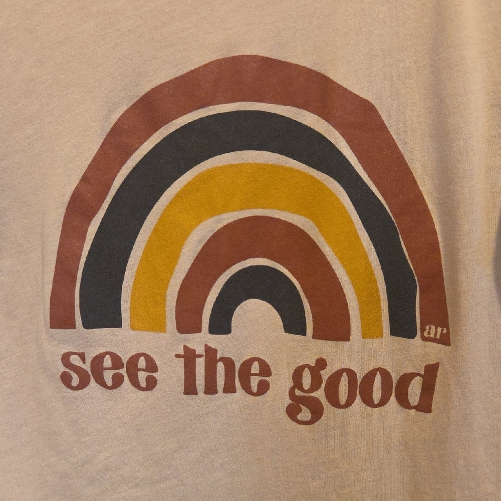 See The Good Rainbow Beige Tshirt - Picture 3 of 3